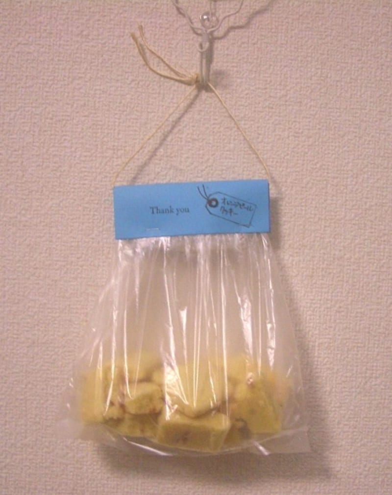 紐を通して持ちやすく