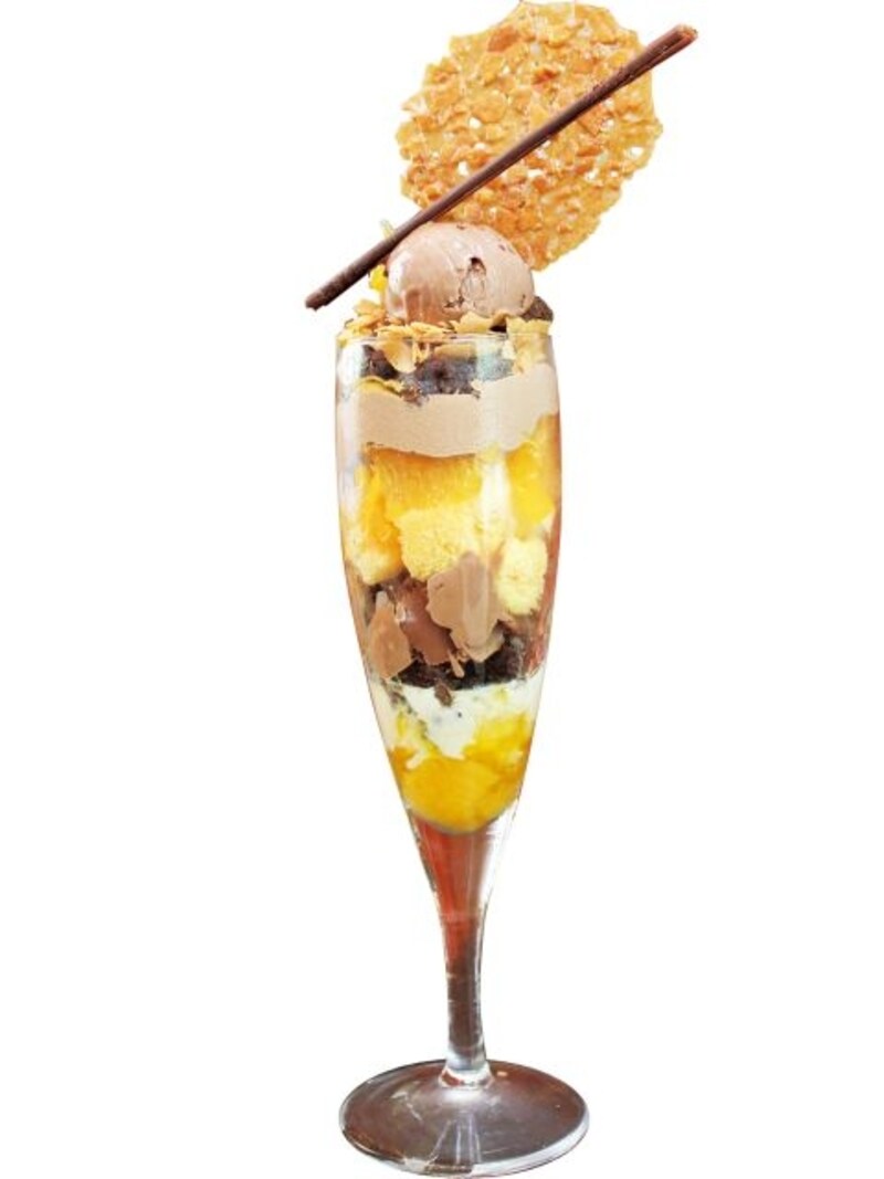 「ル ショコラ ドゥ アッシュ」の「季節のパフェ」(1250円)