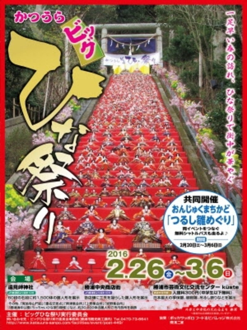 かつうらビッグひな祭りのポスター（画像は2016年のもの）