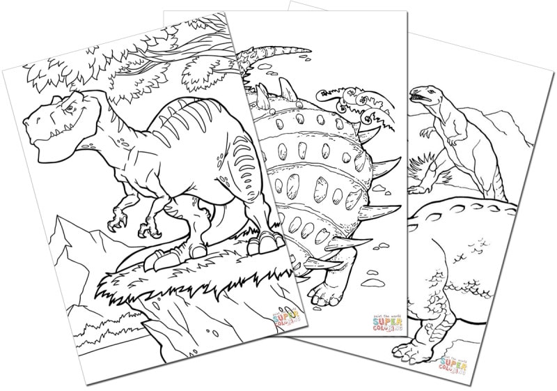恐竜ぬりえ Supercoloring Dinosaurs coloring pages