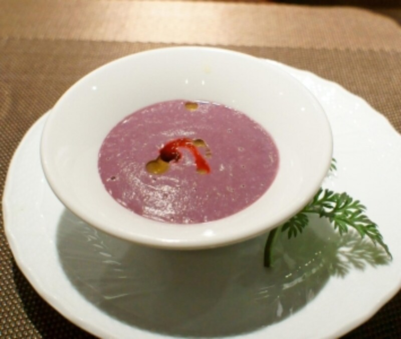 「ムラサキニンジン」のスープ