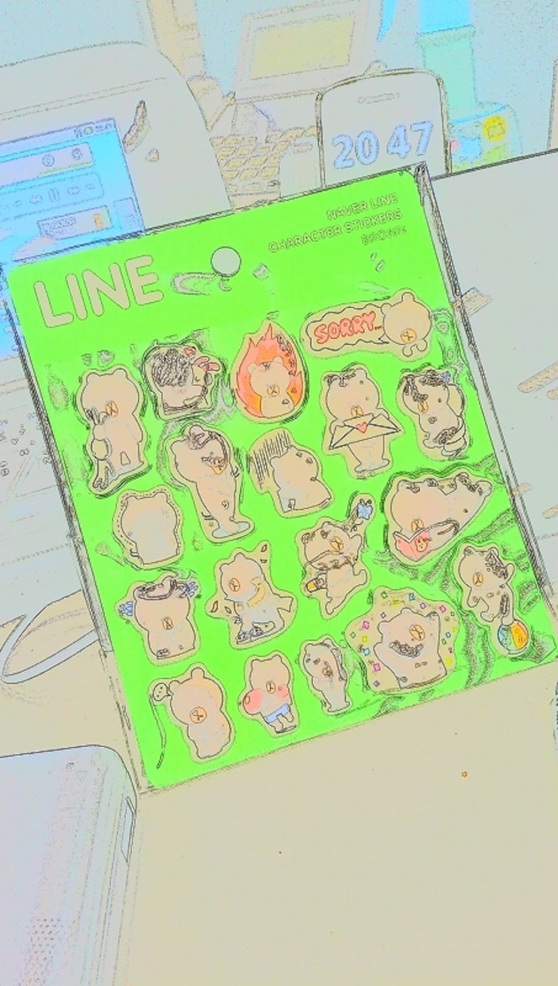 マイカラーの水彩画モード