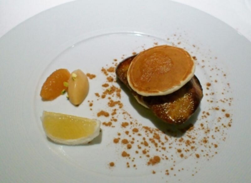 フォアグラのポワレとタルトタタン
