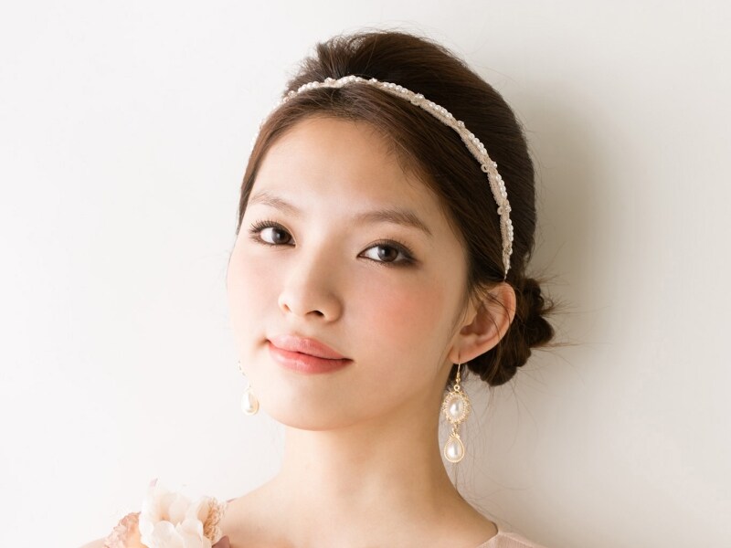 ロングヘアパーティアレンジ