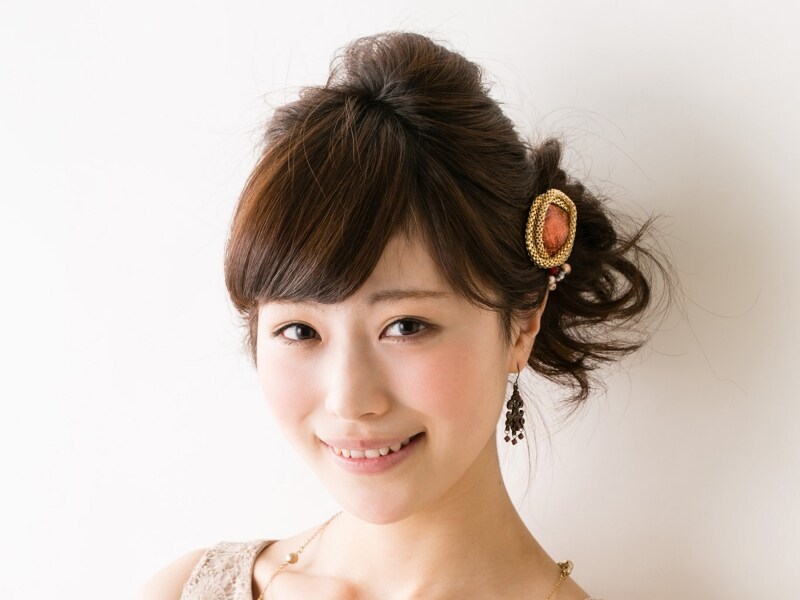 ミディアムヘアパーティアレンジ