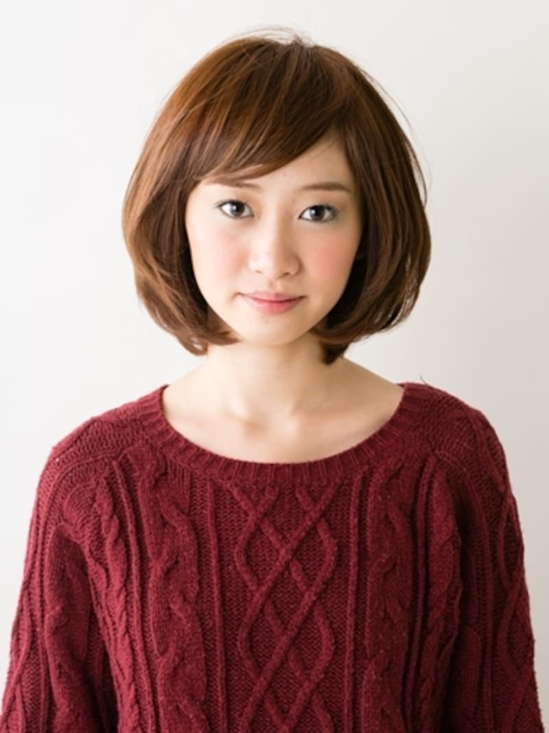 くしゃっと感がかわいいボブ
