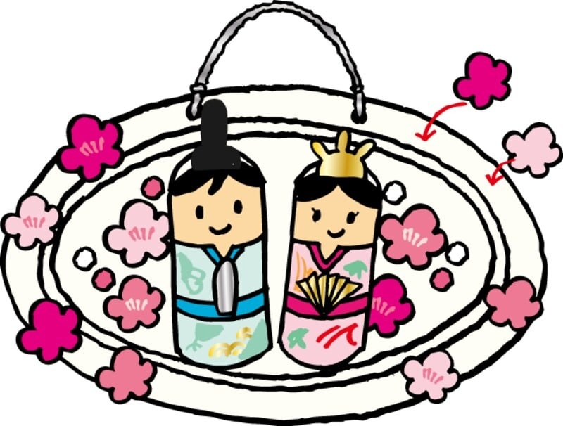 ぼんぼりや菱餅と甘酒……いろんな飾りを考えてつけても良いですね!