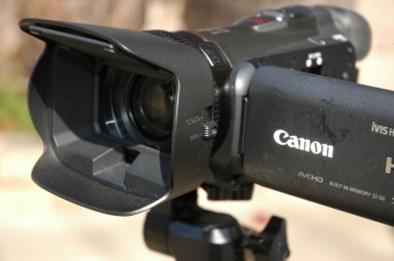 レンズバリアを開けた状態