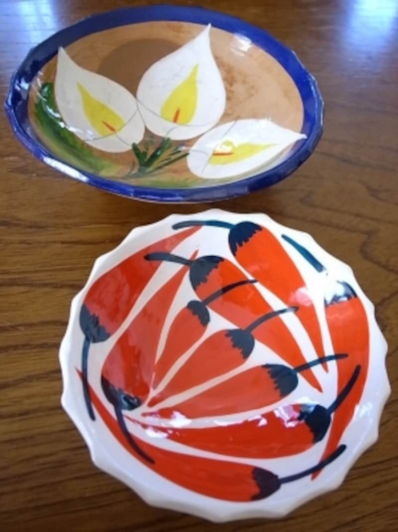 激レア メキシコ・陶器皿 プエブラ産タラベラ焼き