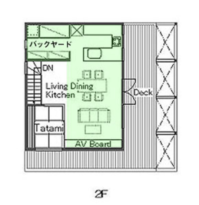 T平面図