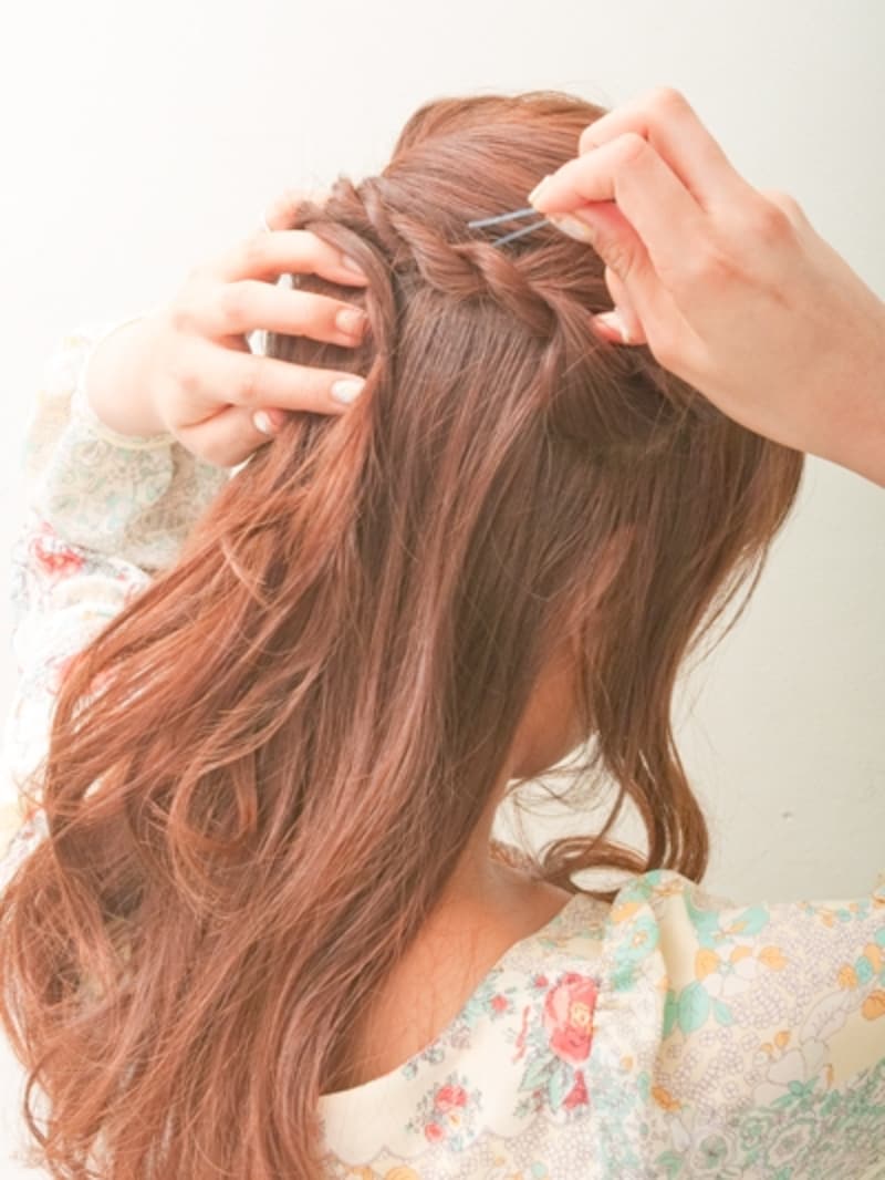 センター付近にとめておく