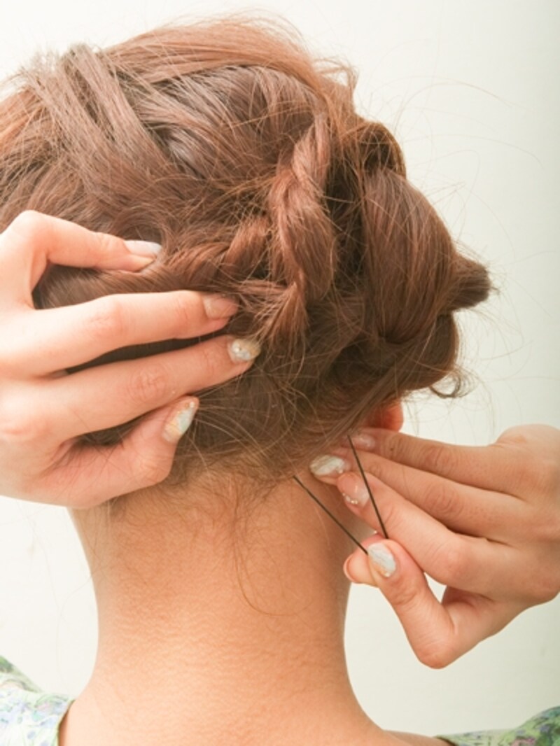 Uピンを使うと柔らかくとまる