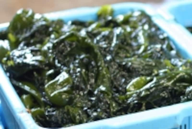 冷水洗浄,ワカメ