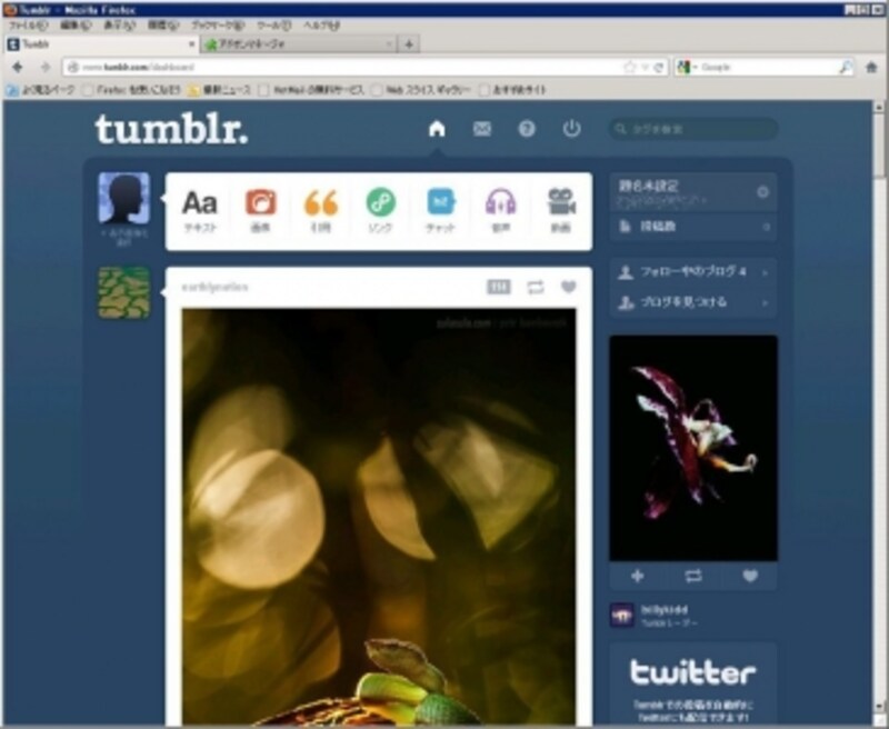 ユーザ数が少ないが 楽しめるサービス Tumblr インターネットサービス All About