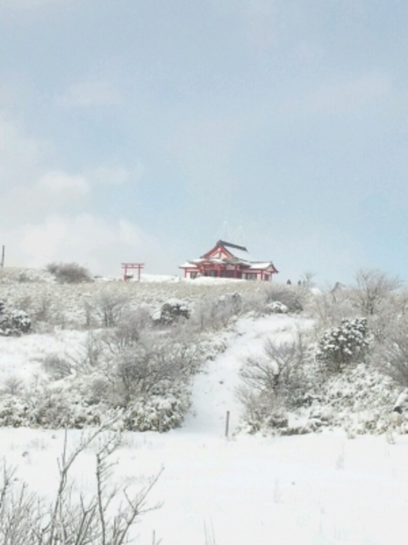 雪景色undefined箱根元宮