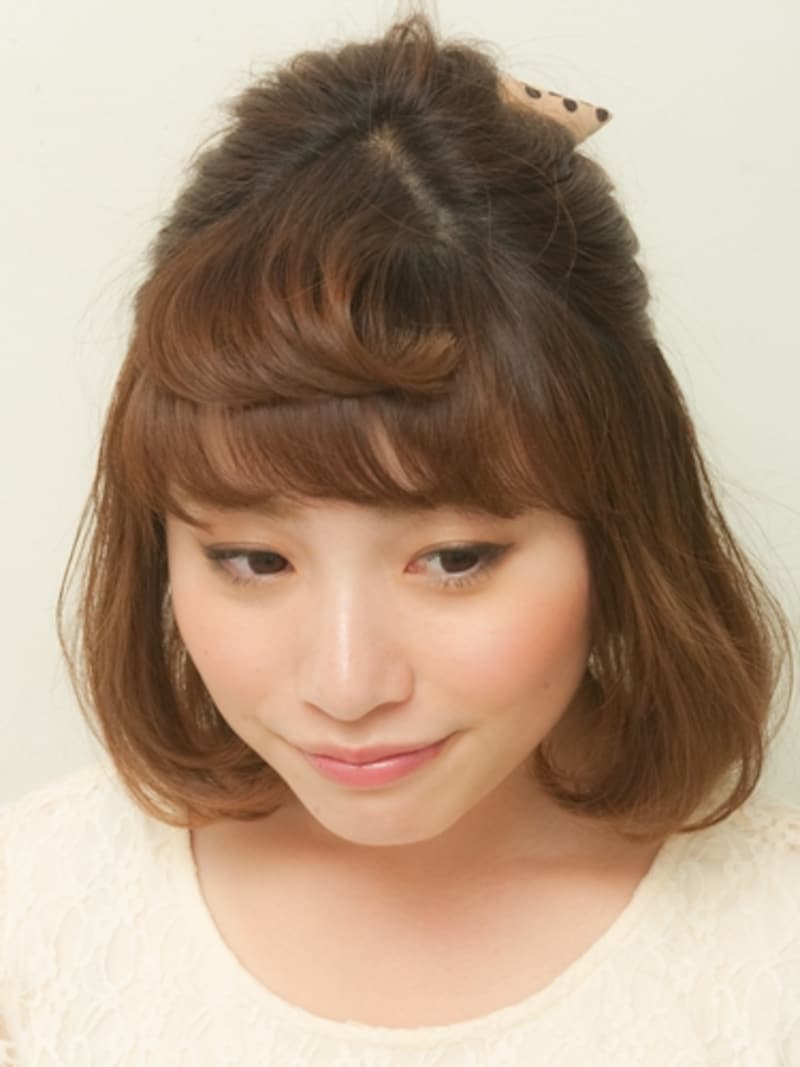 カーラーを増やすほどラフな質感になる