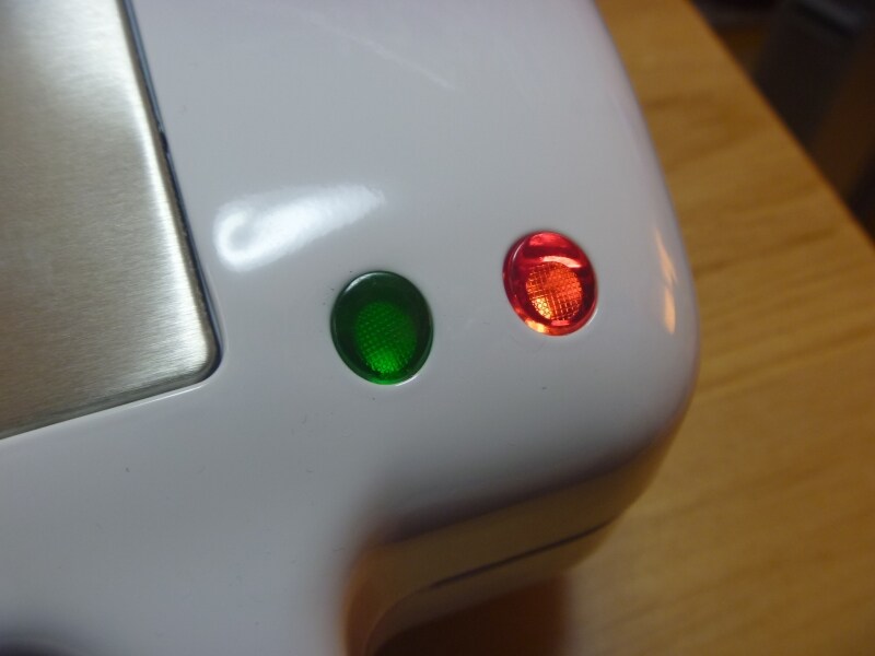 緑のランプがついたら予熱完了