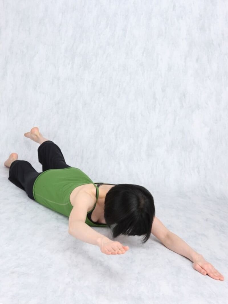 泳ぐ速さをコントロール出来るスピードに保ちます。