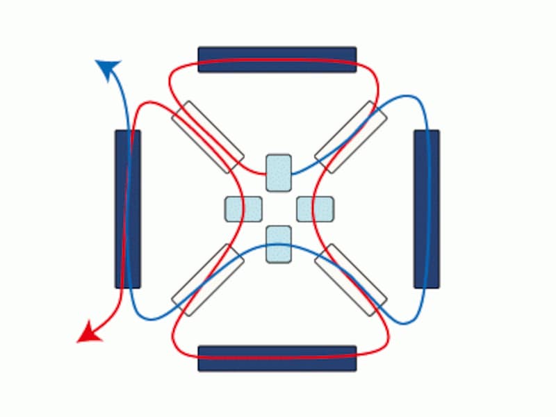 ビーズのネクタイピン