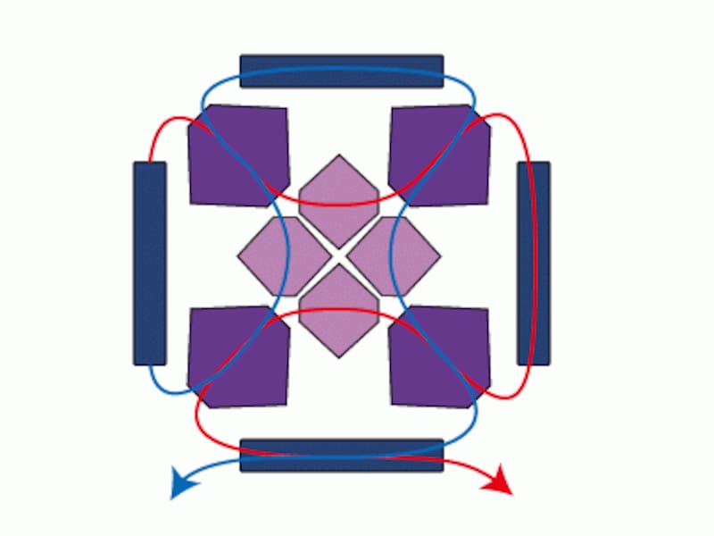 ビーズのネクタイピン