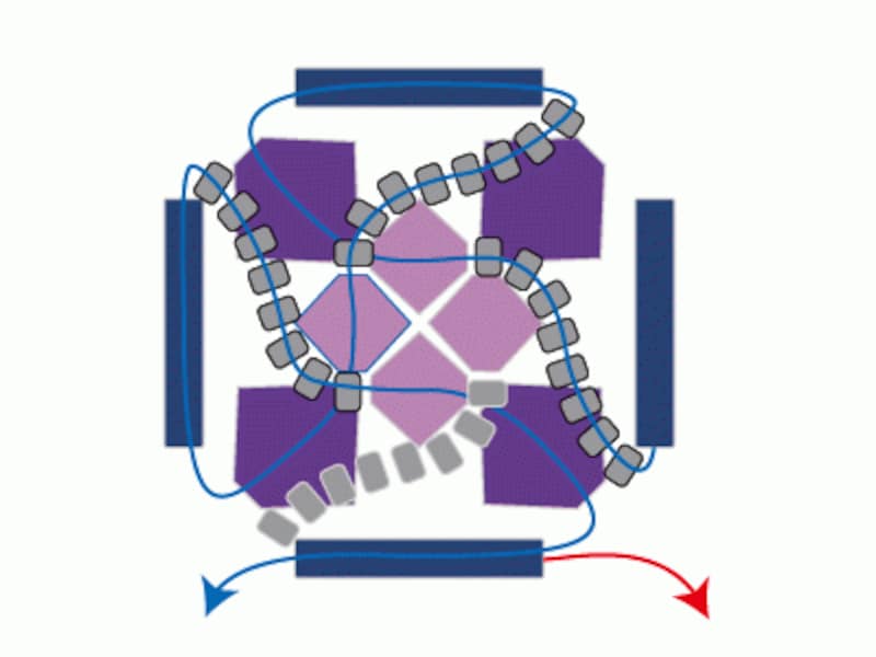 ビーズのネクタイピン