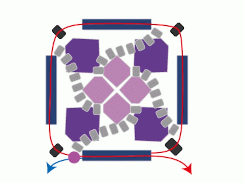 ビーズのネクタイピン