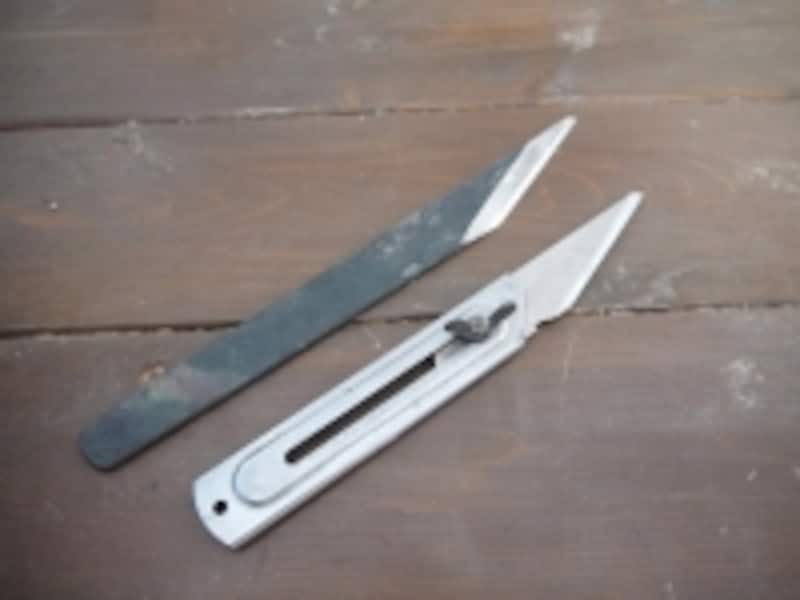 左はサヤ無しのタイプ