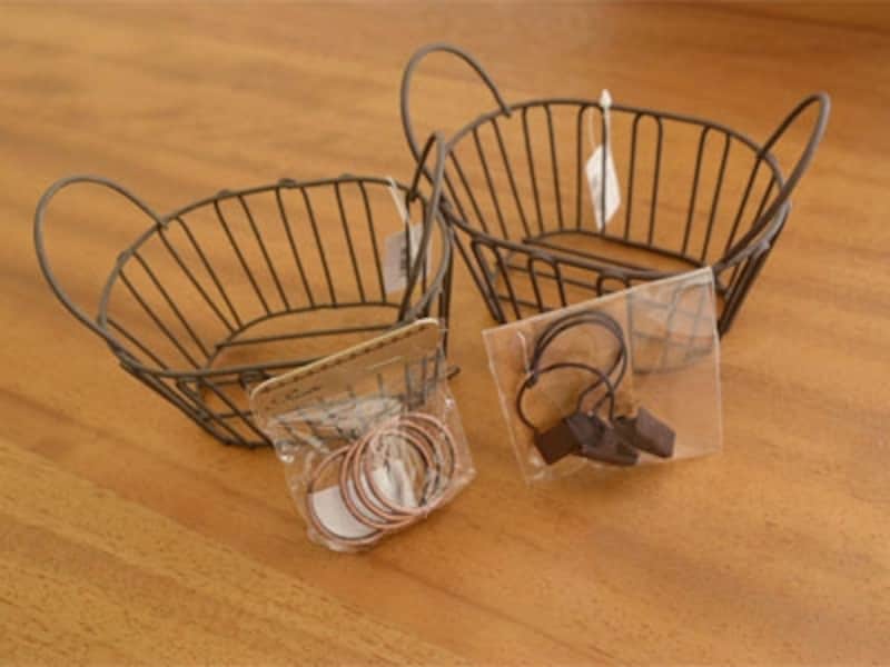 吊り下げ洗濯バサミカゴの材料