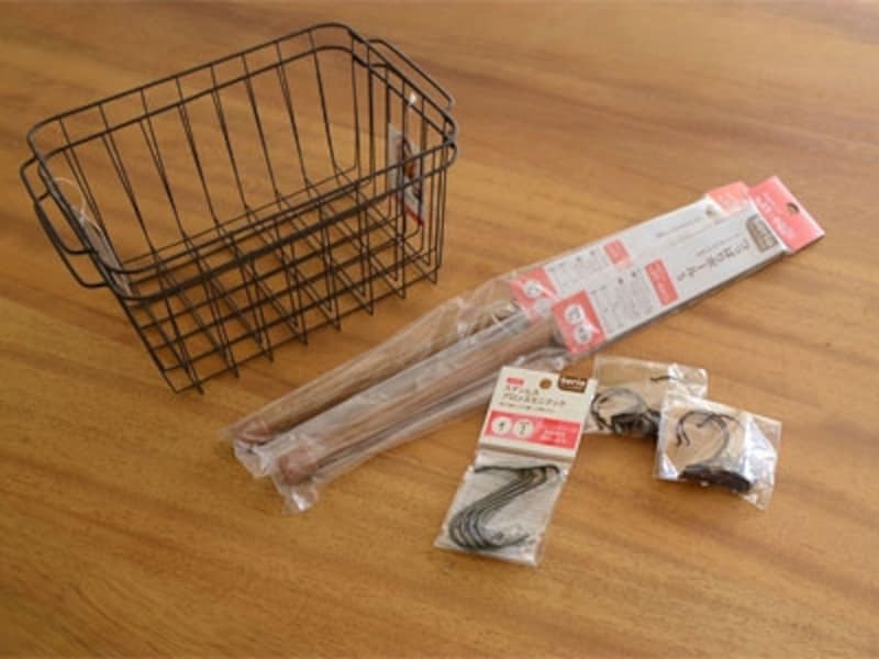 即席つっぱり棒収納