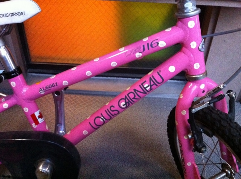 新作揃え ドットが可愛いLOUIS About All [子供用自転車] GARNEAUの自転車 自転車本体
