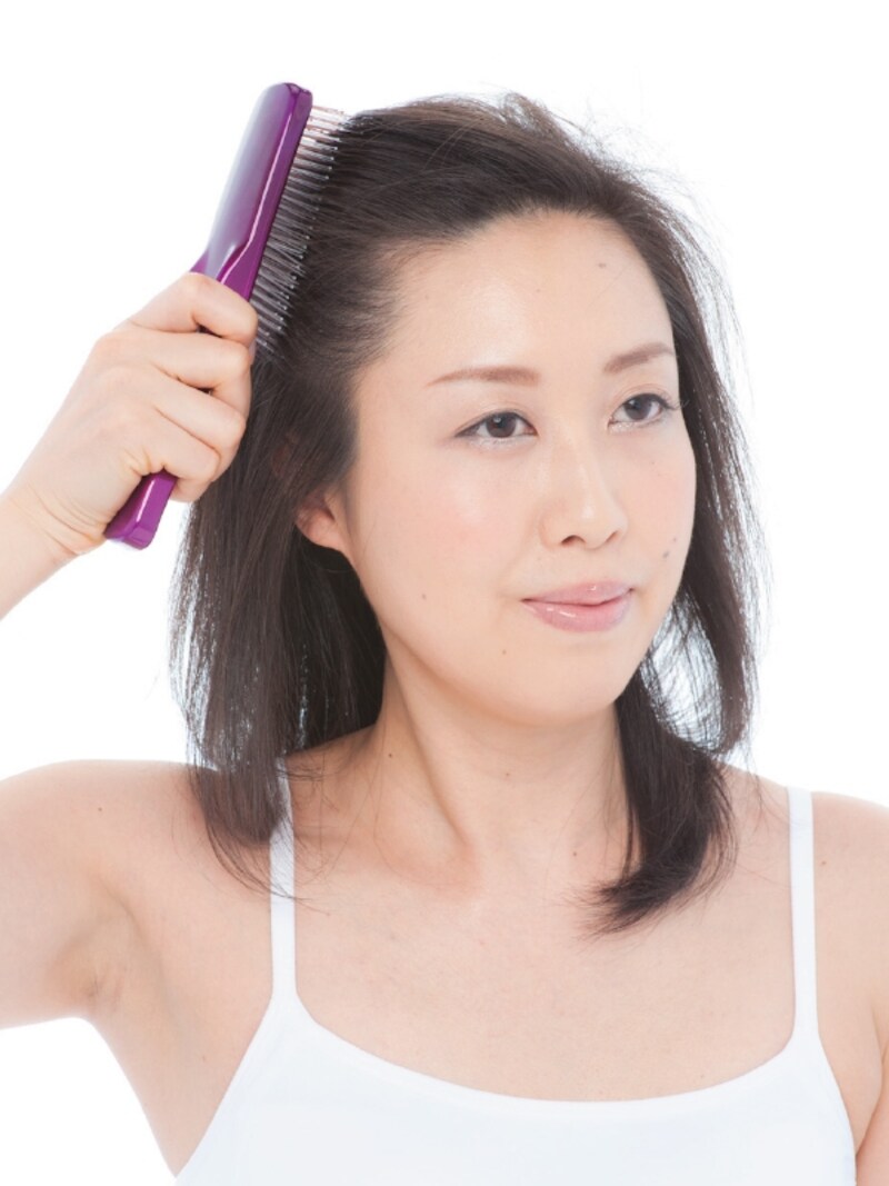 頭皮のブラッシング