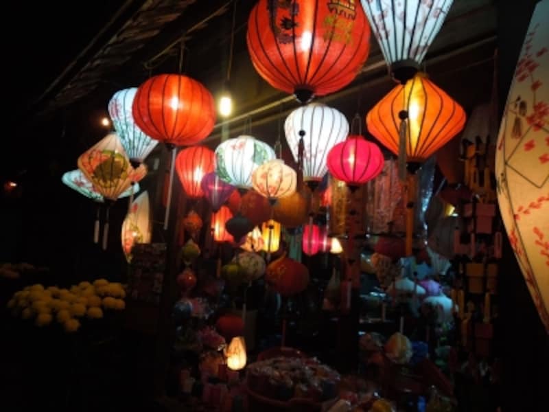 night in the ancient town