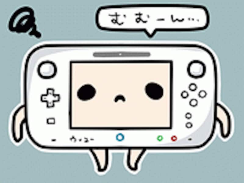Wii U GamePadの図