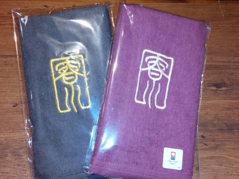 ロゴ入りフェイスタオル