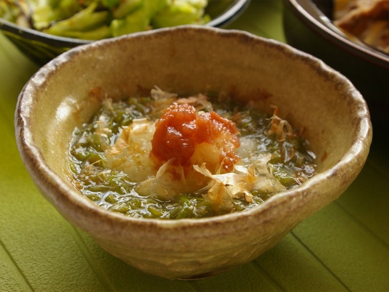 めかぶとおろしの梅肉ソース