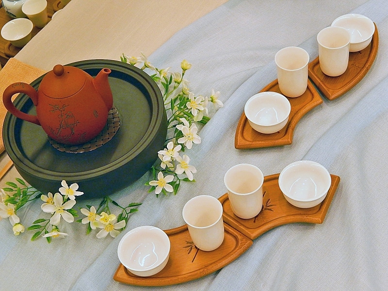 様々なスタイルの中国茶芸を鑑賞