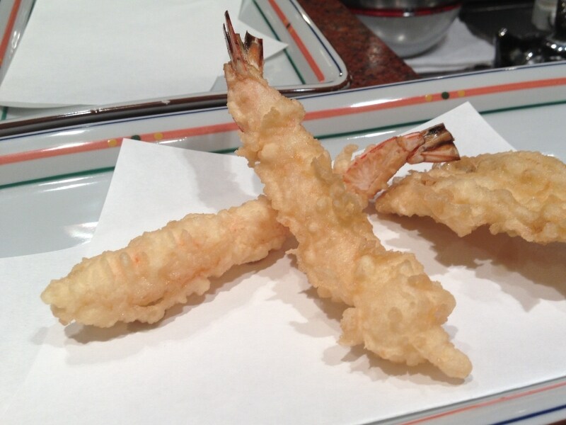 天ぷら(宝)のスタートは海老2本から