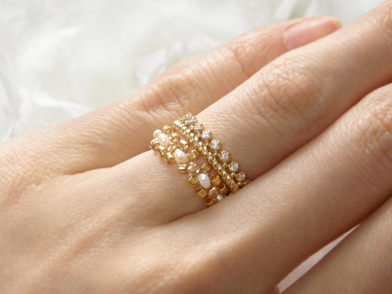 リアルジュエリーと楽しむビーズ