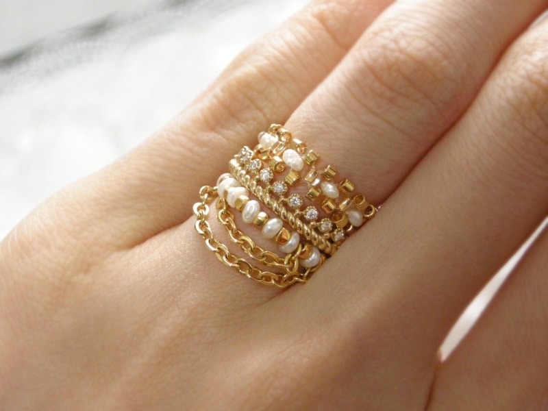 リアルジュエリーと楽しむビーズ