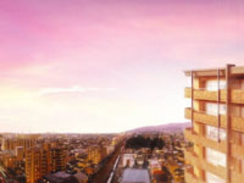 ヴィアージュ夙川完成予想図と周辺イメージイラスト