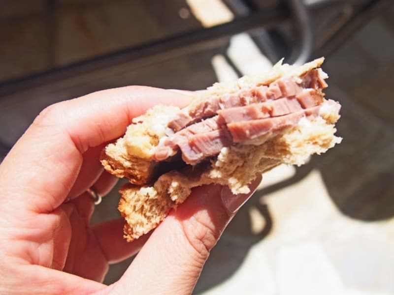 パンもローストビーフもしっとりして美味