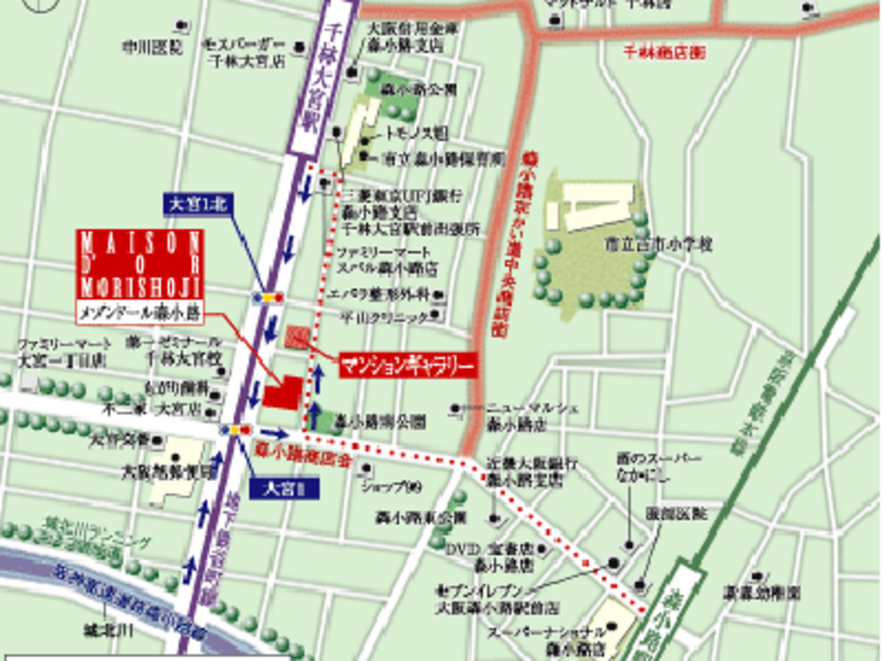 メゾンドール森小路地図
