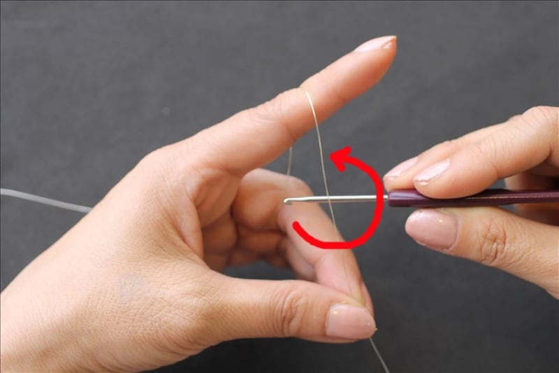 ワイヤージュエリー基本の編み出し