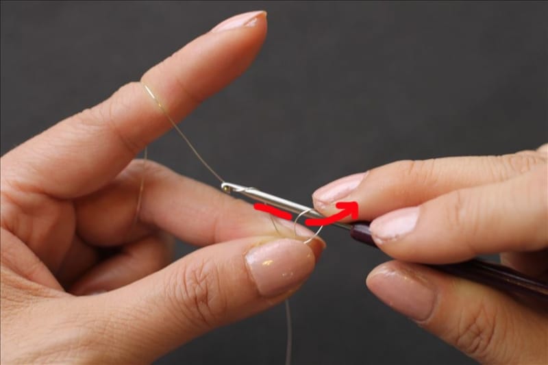 ワイヤージュエリー基本の編み出し