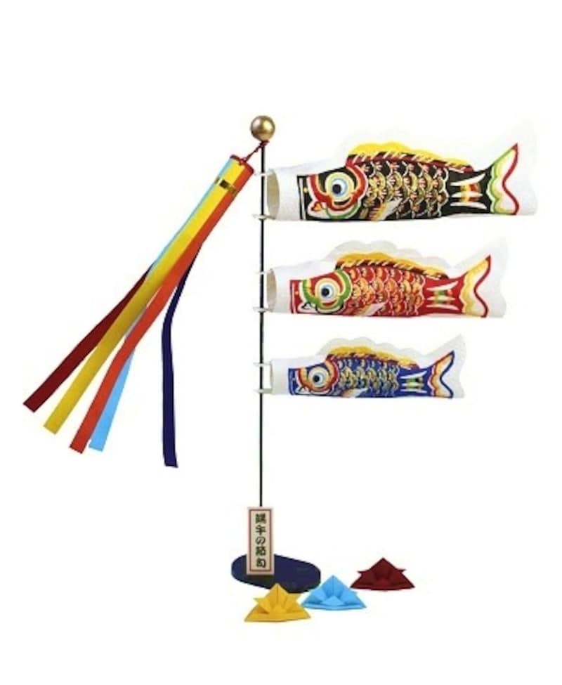 桂樹舎の和紙の卓上こいのぼり「悠々」