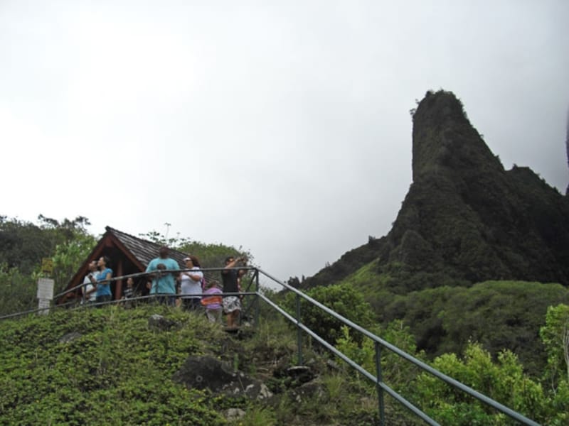 トレイルの終点にある展望台