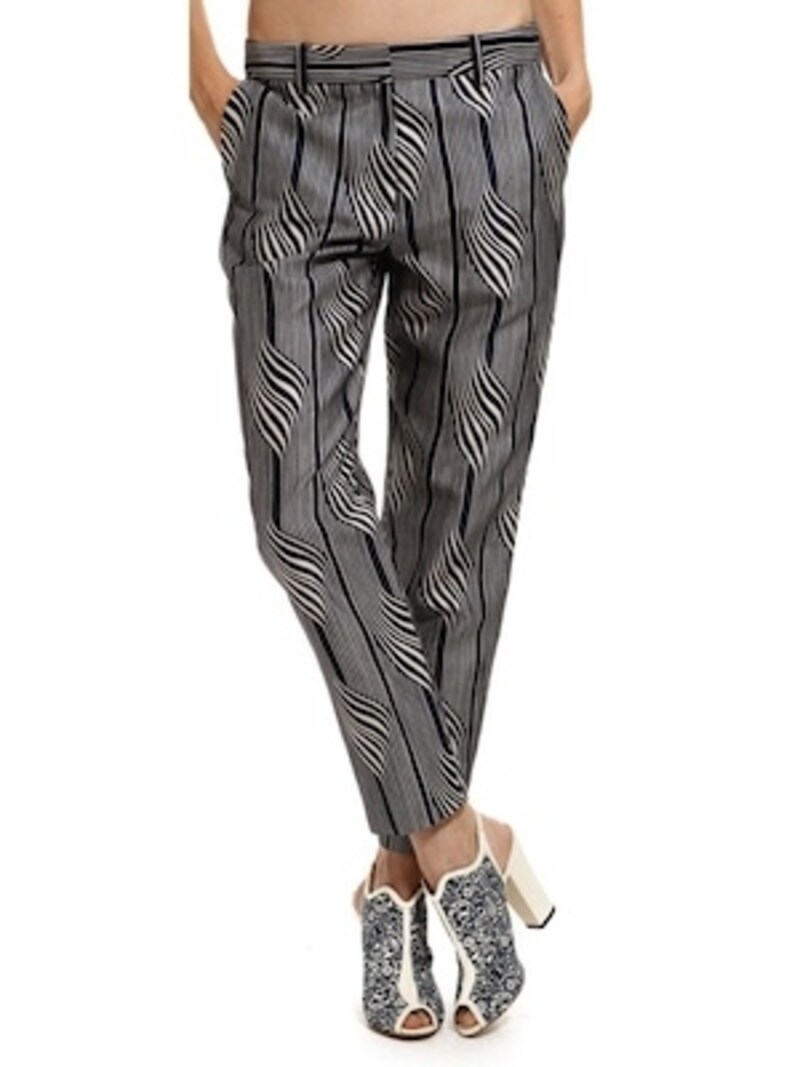 SUNO(スノ)／Classic Trouser warped stripes large