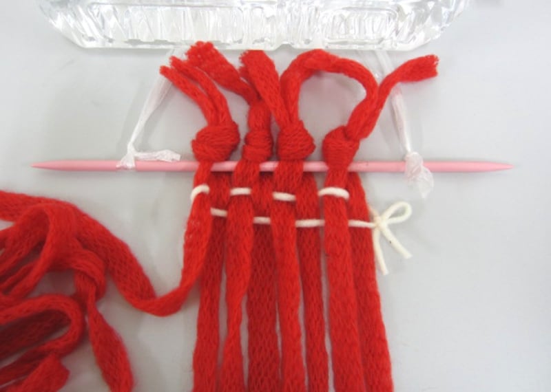 初めてのゆび織り