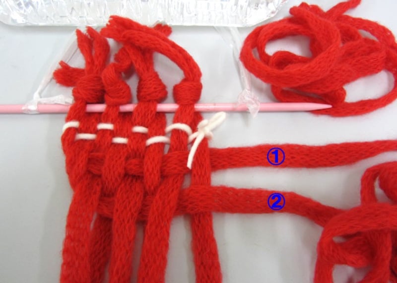 初めてのゆび織り