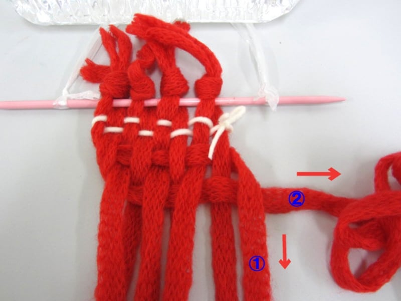 初めてのゆび織り